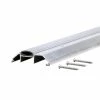 M-D Building Products 3-3/4 in. x 1-1/8 in. x 72 in. Silver Aluminum and Vinyl Heavy-Duty High-Profile Threshold -Deals Hillman Store aluminum m d building products thresholds 08078 64 1000
