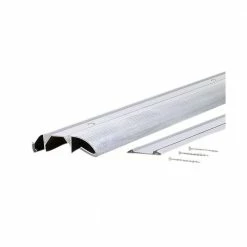 M-D Building Products 3-3/8 in. x 1-1/8 in. x 36 in. Silver Aluminum and Vinyl High-Profile Threshold -Deals Hillman Store aluminum m d building products thresholds 08409 c3 1000
