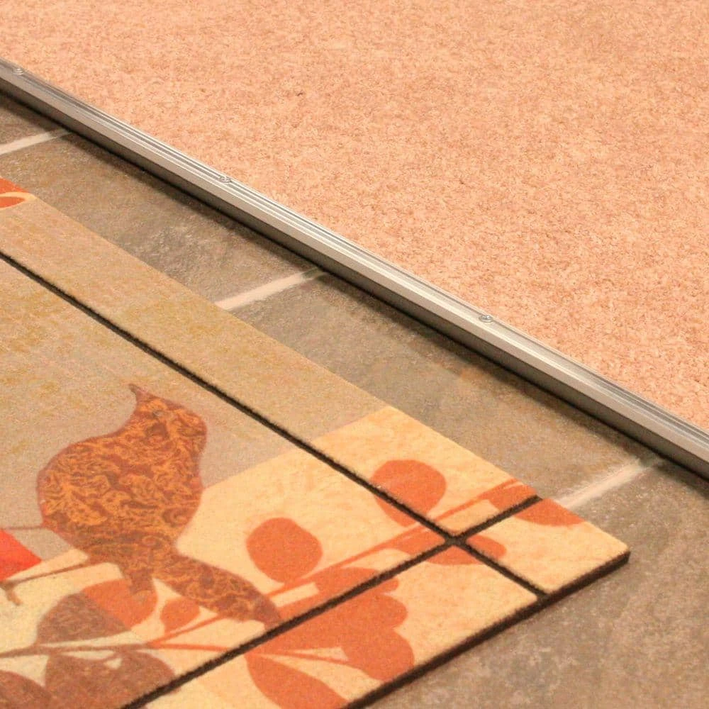 M-D Building Products 1-3/4 in. x 1/2 in. x 36 in. Silver Aluminum and Vinyl Mini Low-Profile Outswing Door Threshold 7 M-D Building Products 1-3/4 in. x 1/2 in. x 36 in. Silver Aluminum and Vinyl Mini Low-Profile Outswing Door Threshold - Image 5