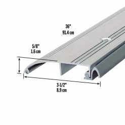 M-D Building Products Deluxe 3-1/2 in. x 72 in. Aluminum Low Bumper Threshold -Deals Hillman Store aluminum m d building products thresholds 99010072000 40 1000