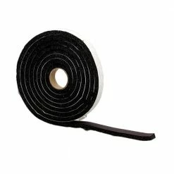 M-D Building Products 3/4 in. x 10 ft. Black Sponge Rubber Foam Weatherstrip Tape