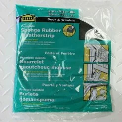 M-D Building Products 3/8 in. x 10 ft. Black Sponge Rubber Foam Weatherstrip Tape -Deals Hillman Store black m d building products foam tapes 06635 1f 1000