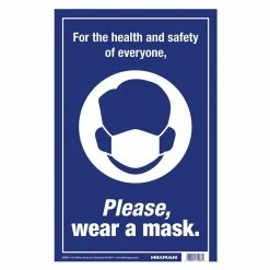 Hillman 8 in. x 12 in. Please Wear a Mask Sign
