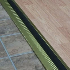M-D Building Products Deluxe Low 3-3/4 in. x 48 in. Brite Gold Aluminum Threshold with Vinyl Seal -Deals Hillman Store brite gold m d building products thresholds 99017048000 1f 1000