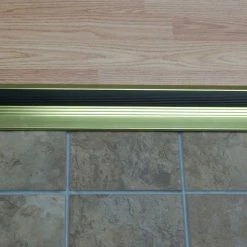 M-D Building Products Deluxe Low 3-3/4 in. x 48 in. Brite Gold Aluminum Threshold with Vinyl Seal -Deals Hillman Store brite gold m d building products thresholds 99017048000 44 1000