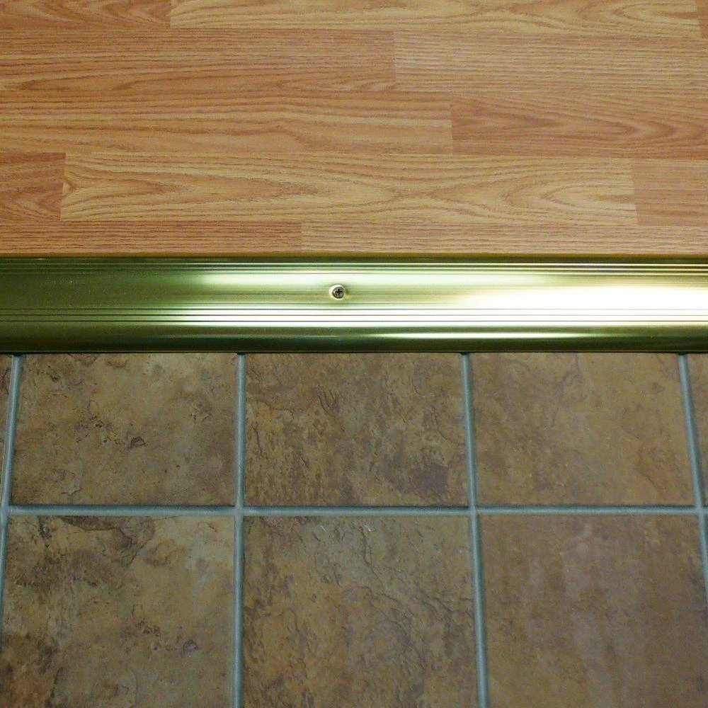 M-D Building Products Low Dome Top 3-1/2 in. x 72 in. Gold Aluminum Saddle Threshold 7 M-D Building Products Low Dome Top 3-1/2 in. x 72 in. Gold Aluminum Saddle Threshold - Image 5