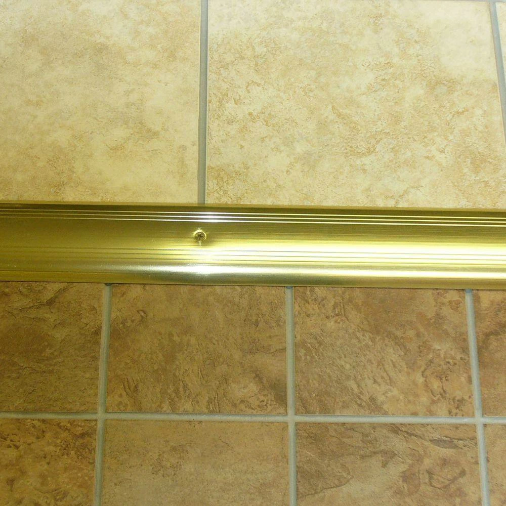 M-D Building Products Low Dome Top 3-1/2 in. x 72 in. Gold Aluminum Saddle Threshold 5 M-D Building Products Low Dome Top 3-1/2 in. x 72 in. Gold Aluminum Saddle Threshold - Image 3