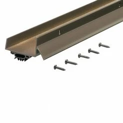 M-D Building Products 1.75 in. x 36 in. Bronze U-Shaped Door Bottom with Drip Cap