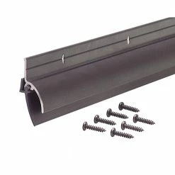 M-D Building Products DB037 1.875 in. x 36 in. Vinyl Insert with Drip Cap Bronze Door Sweep