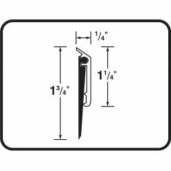 M-D Building Products 48 in. Bronze Aluminum and Thermoplastic Rubber Commercial Screw-on Door Sweep -Deals Hillman Store bronze m d building products door sweeps 69609 44 1000