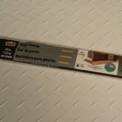 M-D Building Products 48 in. Bronze Aluminum and Thermoplastic Rubber Commercial Screw-on Door Sweep -Deals Hillman Store bronze m d building products door sweeps 69609 4f 1000