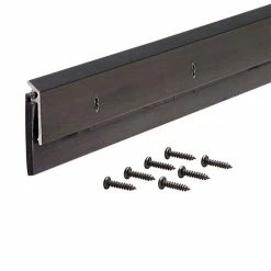 M-D Building Products 48 in. Bronze Aluminum and Thermoplastic Rubber Commercial Screw-on Door Sweep