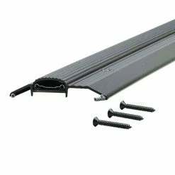 M-D Building Products Deluxe Low 3-3/4 in. x 72 in. Bronze Aluminum Threshold with Vinyl Seal