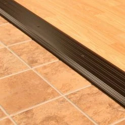 M-D Building Products Fluted Saddle 5 in. x 72 in. Bronze Aluminum Commercial Threshold -Deals Hillman Store bronze m d building products thresholds 99060072000 1f 1000