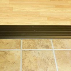 M-D Building Products Fluted Saddle 6 in. x 20 in. Bronze Aluminum Commercial Threshold -Deals Hillman Store bronze m d building products thresholds 99081020000 1f 1000