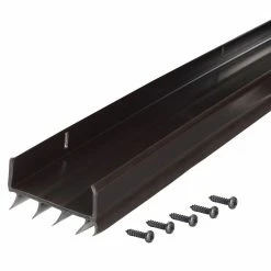 M-D Building Products 36 in. Brown Vinyl U-Shape Screw-on Under Door Seal -Deals Hillman Store brown m d building products door bottoms 05991 a0 1000