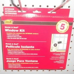 M-D Building Products 62 in. x 210 in. Shrink and Seal Weatherstrip Window Kit -Deals Hillman Store clear m d building products foam tapes 04200 4f 1000