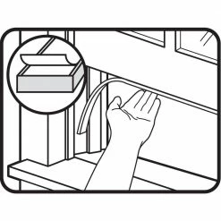 M-D Building Products 1/2 in. x 120 in. High-Density Foam Tape -Deals Hillman Store gray m d building products door seals 02295 1f 1000