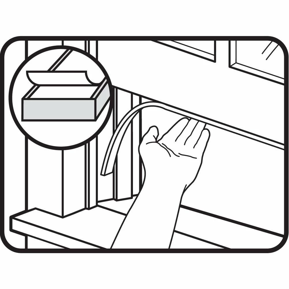 M-D Building Products 3/8 in. x 17 ft. Foam Weatherstrip Tape 6 M-D Building Products 3/8 in. x 17 ft. Foam Weatherstrip Tape - Image 4