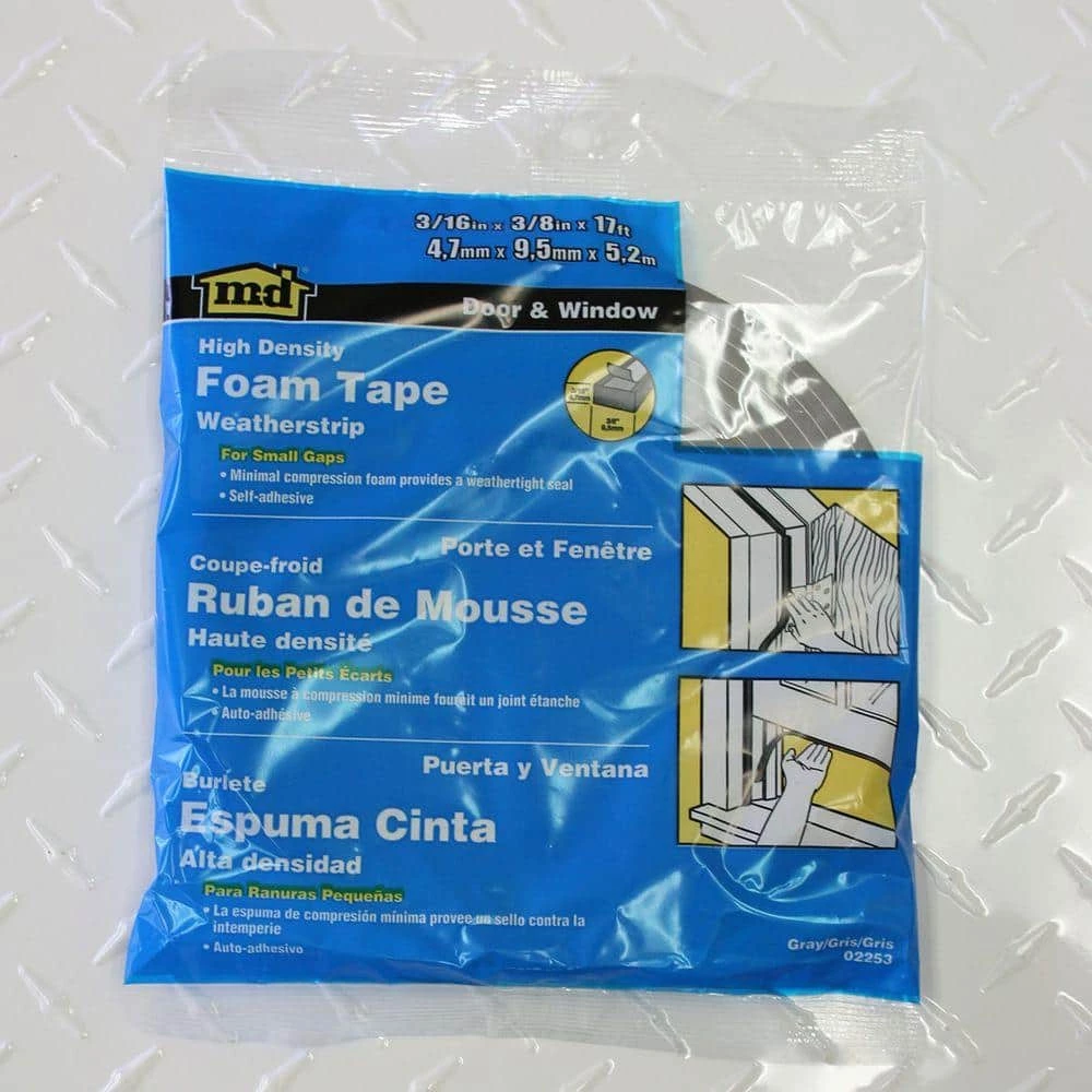 M-D Building Products 3/8 in. x 17 ft. Foam Weatherstrip Tape 5 M-D Building Products 3/8 in. x 17 ft. Foam Weatherstrip Tape - Image 3