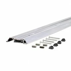 M-D Building Products 3-1/2 in. x 3/4 in. x 36 in. Silver Adjustable Aluminum Threshold with Vinyl Seal