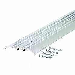 M-D Building Products Heavy Duty Fluted Top 4 in. x 33 in. Aluminum Commercial Threshold