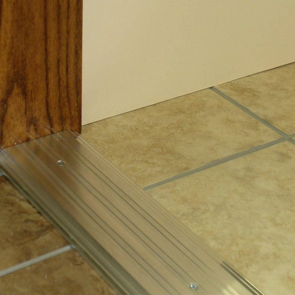 M-D Building Products Fluted Saddle 5 in. x 74-1/2 in. Aluminum Commercial Threshold 4 M-D Building Products Fluted Saddle 5 in. x 74-1/2 in. Aluminum Commercial Threshold - Image 2