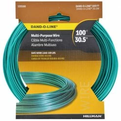 Hillman 100 ft. 100 lb. 14-Gauge Plastic-Coated Galvanized Wire -Deals Hillman Store greens hillman wire rope 122100 e1 1000
