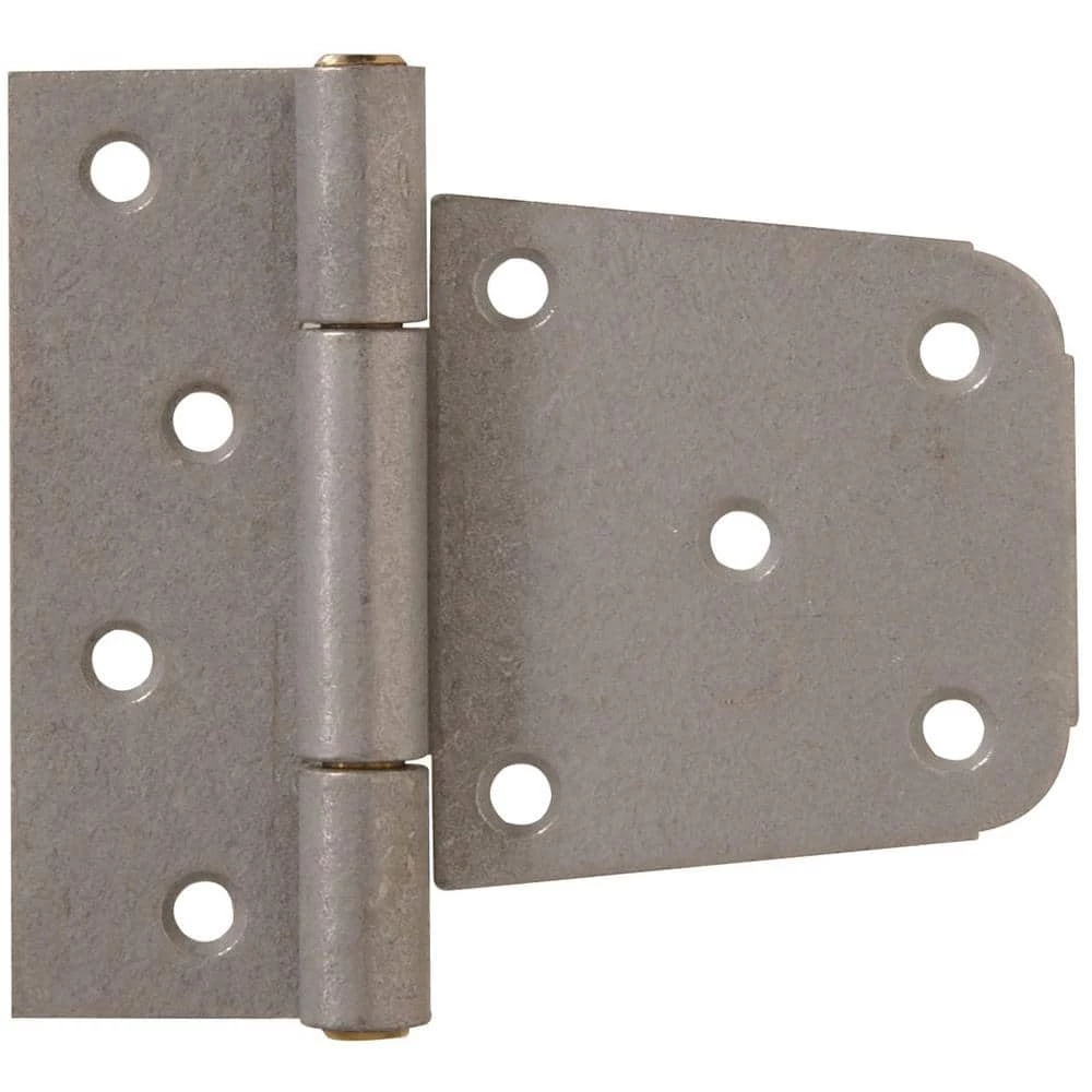 Hillman 3-1/2 in. Heavy Duty T-Hinge in Galvanized for 2 x 4 or 4 x 4 Post Applications (5-Pack) 2 Hillman 3-1/2 in. Heavy Duty T-Hinge in Galvanized for 2 x 4 or 4 x 4 Post Applications (5-Pack)