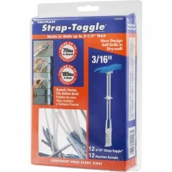 Hillman 3/16 in. Strap Toggle with #10 x 2-1/2 in. Machine Screw (12-Pack) -Deals Hillman Store hillman hollow wall anchors 376362 76 1000