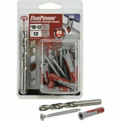 Hillman #10-12 x 1-9/16 in. DuoPower Contractor Strength Anchor (12-Pack) -Deals Hillman Store hillman hollow wall anchors 376474 44 1000