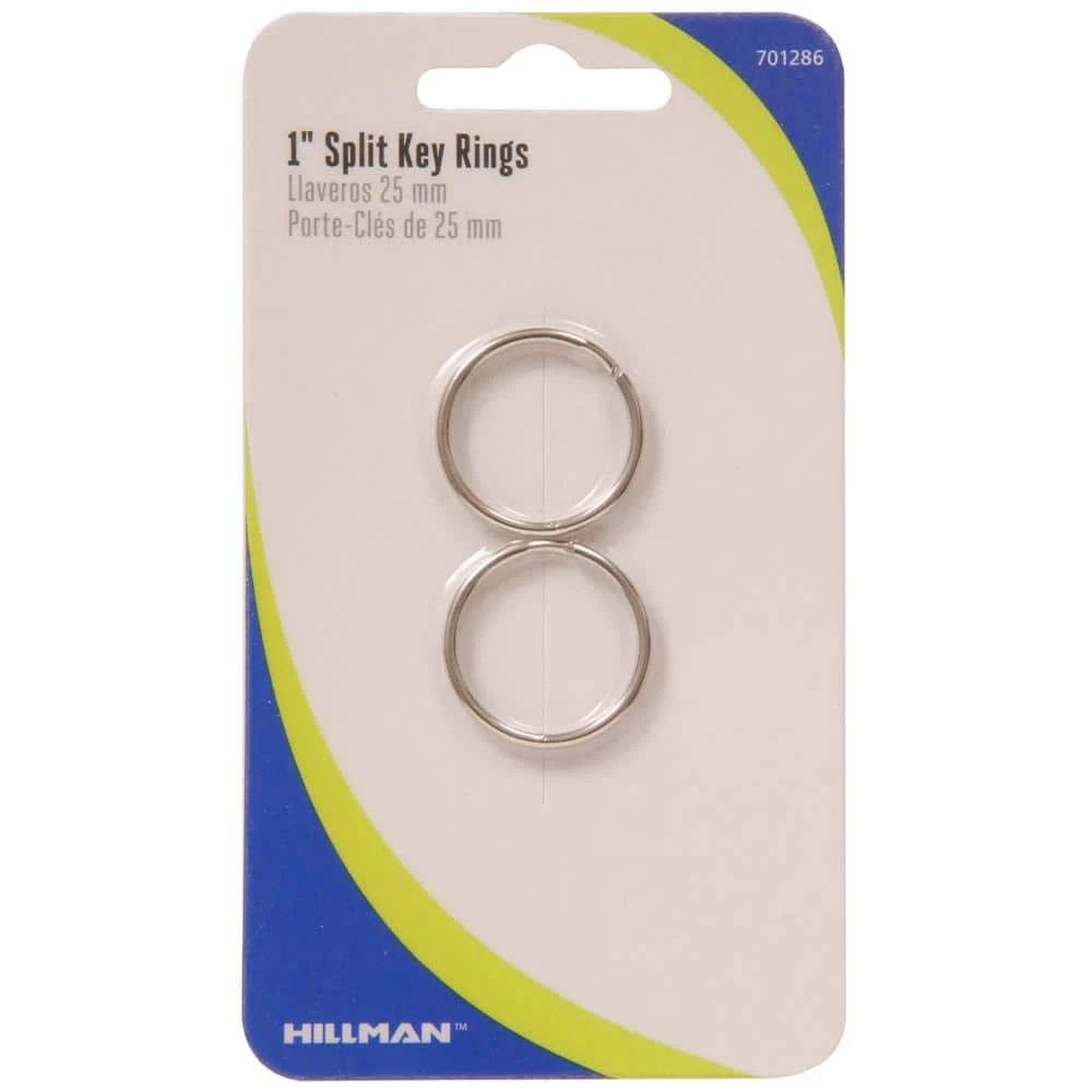 Hillman 1 in. Split Key Ring (2-Pack) 4 Hillman 1 in. Split Key Ring (2-Pack) - Image 2