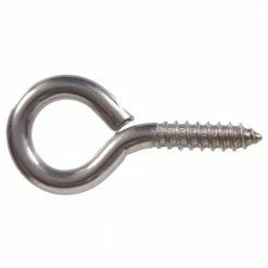 Hillman #4 x 2-3/16 in. Stainless Steel Lag Thread Screw Eye (8-Pack)