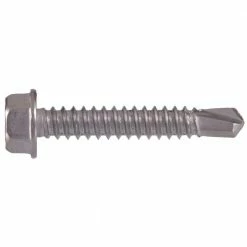 Hillman 1/4 in. x 1 in. External Hex Flange Hex-Head Self-Drilling Screws (25-Pack)