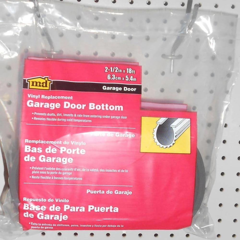 M-D Building Products 2-5/8 in. x 18 ft. Vinyl Replacement for Garage Door Bottom 4 M-D Building Products 2-5/8 in. x 18 ft. Vinyl Replacement for Garage Door Bottom - Image 2