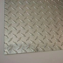 M-D Building Products 36 in. x 36 in. x 0.025 in. Diamond Tread Aluminum Sheet in Silver -Deals Hillman Store m d building products sheet metal 57307 4f 1000