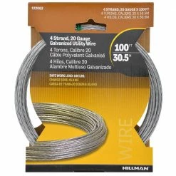 Hillman 100 ft. 100 lb. 20-Gauge Multi-Purpose Wire 6 Hillman 100 ft. 100 lb. 20-Gauge Multi-Purpose Wire -Deals Hillman Store metallics hillman wire rope 122063 e1 1000