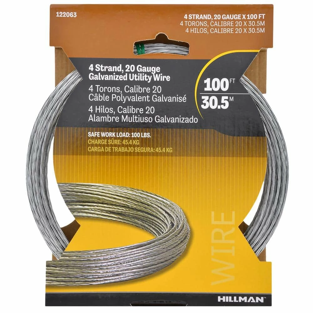 Hillman 100 ft. 100 lb. 20-Gauge Multi-Purpose Wire 4 Hillman 100 ft. 100 lb. 20-Gauge Multi-Purpose Wire - Image 2