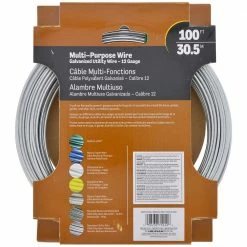 Hillman 100 ft. 150 lb. 12-Gauge Galvanized Wire -Deals Hillman Store metallics hillman wire rope 122339 40 1000