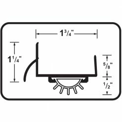 M-D Building Products 1.75 in. x 48 in. Mill U-Shaped Door Bottom with Drip Cap -Deals Hillman Store mill m d building products door bottoms 69547 4f 1000