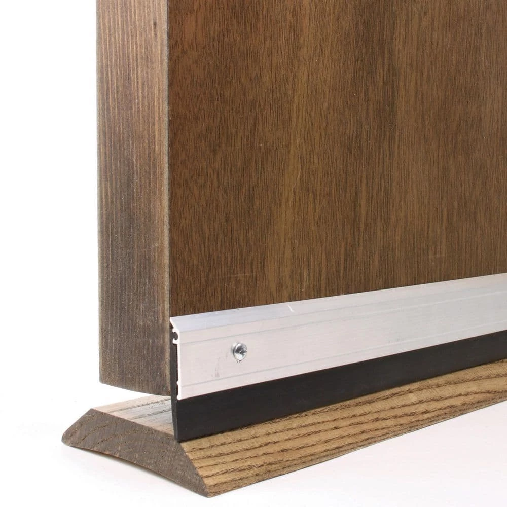 M-D Building Products 48 in. Silver Aluminum and Thermoplastic Rubber Commercial Screw-on Door Sweep 6 M-D Building Products 48 in. Silver Aluminum and Thermoplastic Rubber Commercial Screw-on Door Sweep - Image 4