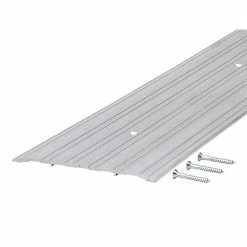 M-D Building Products 6 in. x 1/4 in. x 72 in. Silver Aluminum Commercial Flat-Profile Threshold