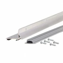 M-D Building Products 36 in. Silver Aluminum L-Shape Screw-on Under Door Seal -Deals Hillman Store silver m d building products door bottoms 06015 a0 1000
