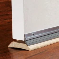 M-D Building Products 36 in. Silver Aluminum and Vinyl Standard Screw-on Door Sweep -Deals Hillman Store silver m d building products door sweeps 05090 66 1000
