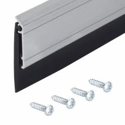 M-D Building Products 36 in. Silver Aluminum and Thermoplastic Rubber Commercial Screw-on Door Sweep -Deals Hillman Store silver m d building products door sweeps 68247 1d 1000