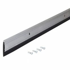 M-D Building Products 36 in. Silver Aluminum and Thermoplastic Rubber Commercial Screw-on Door Sweep -Deals Hillman Store silver m d building products door sweeps 68247 a0 1000