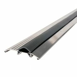 M-D Building Products 3-3/4 in. x 3/4 in. x 72 in. Silver Aluminum and Vinyl Heavy-Duty Low-Profile Threshold