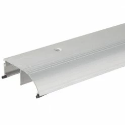 M-D Building Products 3-3/8 in. x 1 in. x 72 in. Silver Aluminum and Vinyl High-Profile Outswing Door Threshold -Deals Hillman Store silver m d building products thresholds 08656 40 1000
