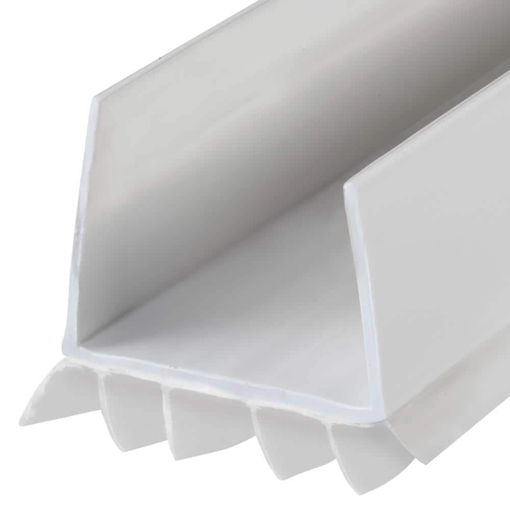 M-D Building Products 36 in. White Vinyl U-Shape Deny Slide-On Under Door Seal 5 M-D Building Products 36 in. White Vinyl U-Shape Deny Slide-On Under Door Seal - Image 3