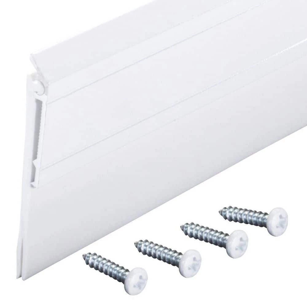 M-D Building Products 36 in. White Aluminum and Vinyl Heavy-duty Screw-on Door Sweep 7 M-D Building Products 36 in. White Aluminum and Vinyl Heavy-duty Screw-on Door Sweep - Image 5